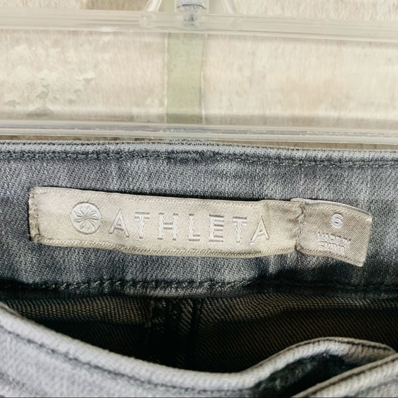Athleta Sculptek Gray Skinny Jeans Size 6 - Picture 7 of 12